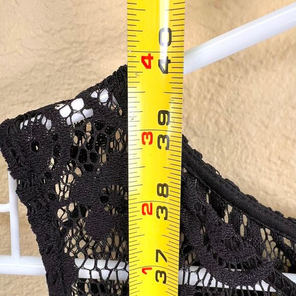 En Focus Studio Womens Black Sleeveless Lace Lined Dress Size 6 - Picture 6 of 10